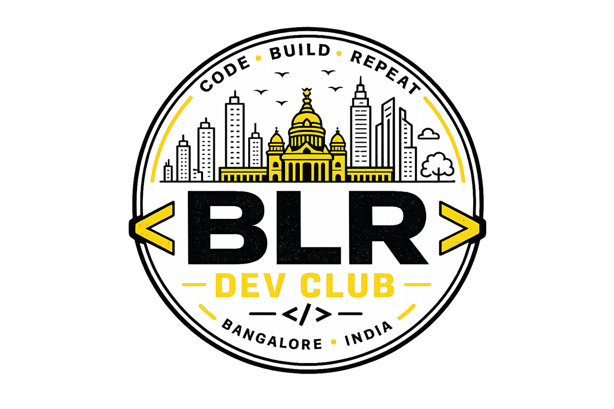 BLR Dev Club — Code & Coffee Edition | Yellow & White Color Coffee Mug